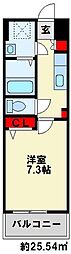 MDIProsperare北九州市立大学前 1Kの間取図画像
