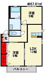 リバーサイドII B棟 2階