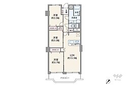 間取図画像 3LDK