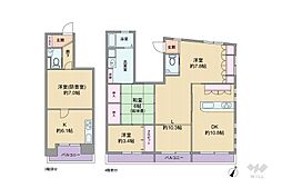 夙川ビラー 4LDKの間取図画像