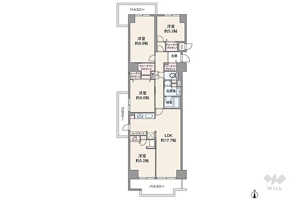 間取りを拡大表示