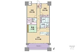 エスリード西宮甲陽園2番館Airs 3LDKの間取図画像
