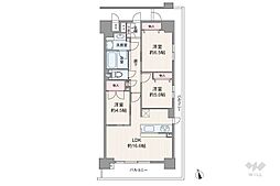 プレサンスロジェ西宮鳴尾 3LDKの間取図画像