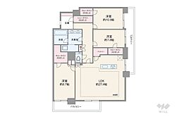 レ・ジェイド箕面船場ノースレジデンス 3LDKの間取図画像