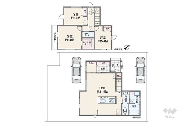 間取りを拡大表示