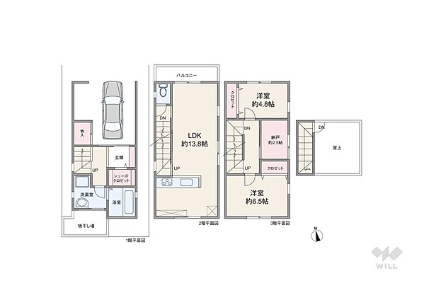 間取り 池田市鉢塚3丁目 一戸建て
