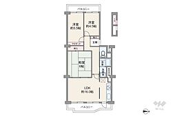 箕面スカイハイツ 3LDKの間取図画像