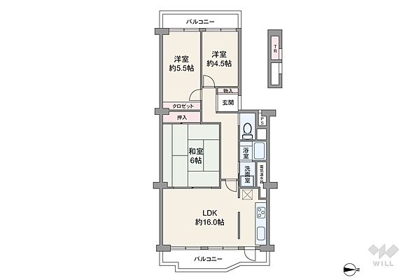 間取りを拡大表示