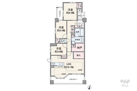 3SLDK 間取り