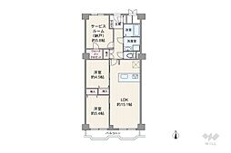 間取図画像 2SLDK