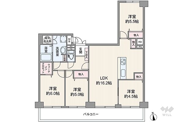 間取りを拡大表示