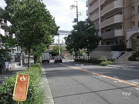 敷地の東側前面道路