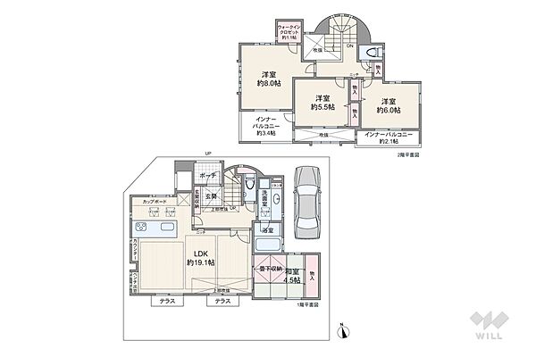 間取りを拡大表示