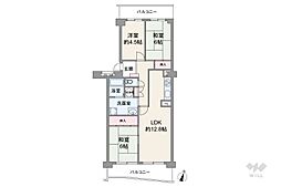 間取図画像 3LDK