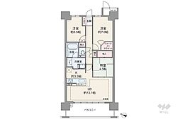 ミリカ・ヒルズ1街区 3LDKの間取り