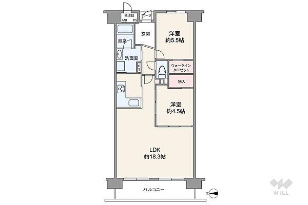 間取りを拡大表示