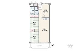 ローレルハイツ千里5号棟 3LDKの間取図画像