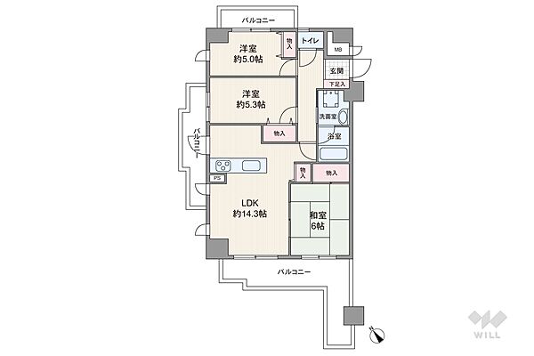 間取りを拡大表示