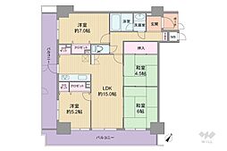 ライオンズマンション新大阪第6 4LDKの間取図画像
