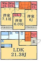 京成千原線 学園前駅 徒歩17分