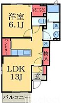 千葉県茂原市大芝３丁目（賃貸アパート1LDK・1階・45.77㎡） その2