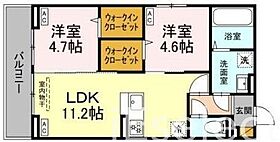 千葉県千葉市中央区末広４丁目（賃貸アパート2LDK・3階・50.28㎡） その2