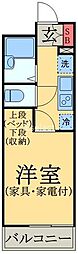 レオパレスヴァルト2 1Kの間取図画像