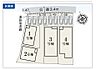 その他：【区画図】1号棟。2階建て5LDK。カースペースは並列で2台可！