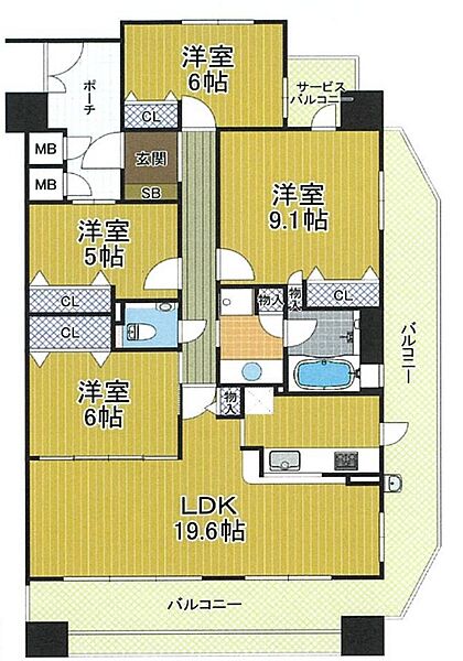 間取りを拡大表示