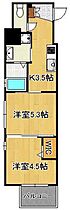 ラ・フェリス下到津  ｜ 福岡県北九州市小倉北区下到津2丁目（賃貸マンション2K・6階・32.01㎡） その2