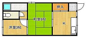 栄荘  ｜ 福岡県北九州市小倉北区金田2丁目（賃貸アパート2K・2階・30.00㎡） その1