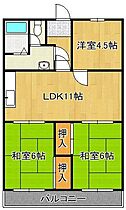 森ビル  ｜ 福岡県北九州市小倉北区篠崎2丁目（賃貸マンション3LDK・4階・59.41㎡） その2