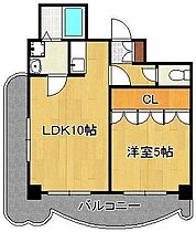 ロイヤルセンターＢＬＤ．  ｜ 福岡県北九州市小倉北区竪町1丁目（賃貸マンション1LDK・7階・35.85㎡） その2