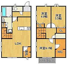 シンフォニア木町　Ｂ  ｜ 福岡県北九州市小倉北区木町2丁目（賃貸アパート3LDK・1階・87.49㎡） その2