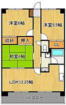 アブニール篠崎第二ビル  ｜ 福岡県北九州市小倉北区篠崎5丁目（賃貸マンション3LDK・4階・66.24㎡） その2