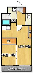プルーム真鶴 1LDKの間取図画像