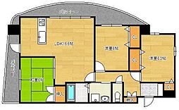 サンシャイン真鶴リバーサイド 3LDKの間取図画像