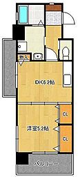 ミーナ原町 1DKの間取図画像