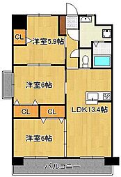 フローラ菜園場 3階