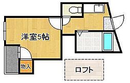 アーバンハイツ 1Kの間取図画像