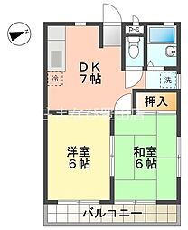 間取図画像 2DK