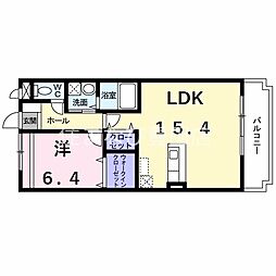 LegameJ.M.Y.T 1LDKの間取図画像