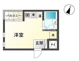 アークファースト ワンルームの間取図画像