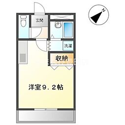 ラビットヒルズ ワンルームの間取図画像