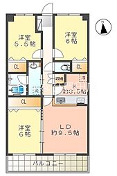 Eustoma 3LDKの間取図画像