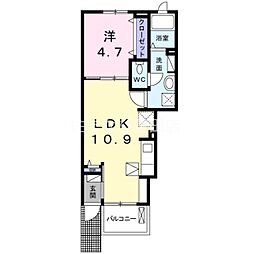 アネックスA 1LDKの間取図画像