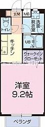 メゾン・K 1Kの間取図画像