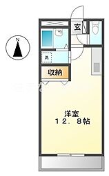 ネオ・ハイツ ワンルームの間取図画像
