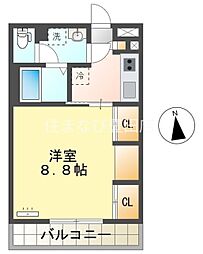 リブリ・プルミエール豊田 1Kの間取図画像
