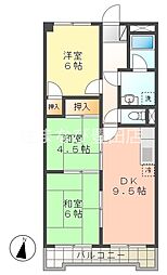 リエス豊田浄水 3DKの間取図画像